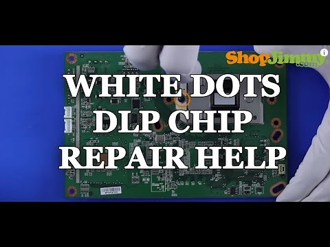 Replacing a DLP TV Chip - White Dots Issue - How to Fix Mitsubishi DLP TVs