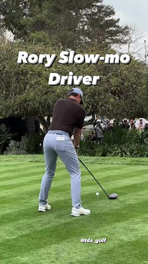 Rory McIlroy driver slow-mo from behind. Video from when I was at Genesis Open at Riviera this year. #golf #pgatour #rorymcilroy #golfswing #golftips