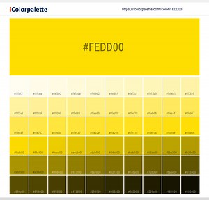#fedd00 - Golden Sunbeam | Pantone PANTONE YELLOW C