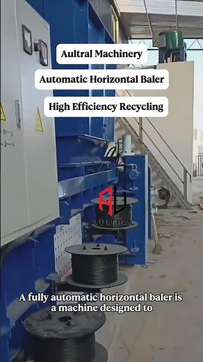 Automatic Horizontal Waste Baler for Paper, Plastic, and Cartons