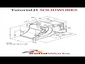Solidworks Tutorial : CSWA practice Step by Step | Exercice 21