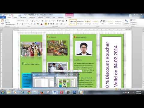 how to create brochure using microsoft word within few minutes
