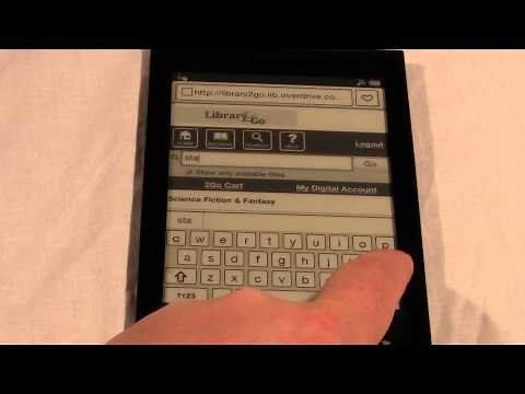 How to Borrow Library books on the Sony PRS-T1