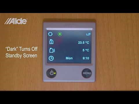 How to use the Alde 3020 iNet-Ready control panel