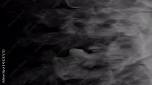 Smoke shockwave blowing transition reveal overlay isolated on alpha background