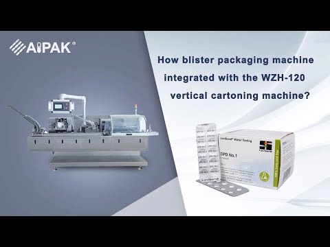 How blister packaging machine integrated with the WZH-120 vertical cartoning machine?