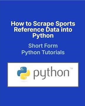 Web Scraping Sports Stats with Python | Extract Data from Baseball Reference