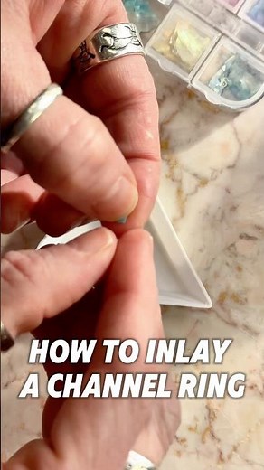 How I Made This Inlay Channel Ring - EASY Step by Step Tutorial - how to make your inlay POP!