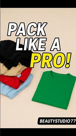 How to Fold Clothes for Packing ✈ Save Space & Stay Organized