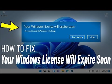 Your Windows License Will Expire Soon on Windows 11 | How To Fix License Will Expire Soon