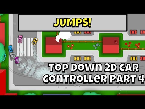 Jumps in how to create a 2D Arcade Style Top Down Car Controller in Unity tutorial Part 4