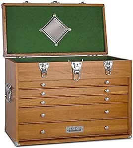 Gerstner International GI-T20A Red Oak 5-Drawer Hobby Chest