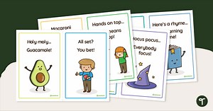 Attention-Grabbing Phrase Cards - Call and Response