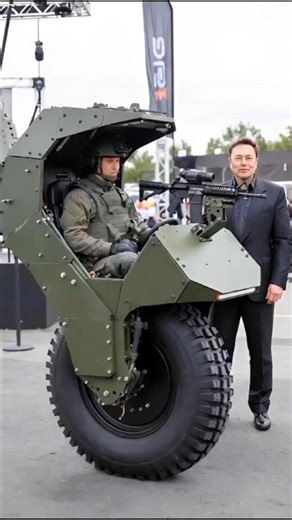 #elonmusk introduces a mini tank design for defense applications #usmilitary #usarmy #automatic #ai