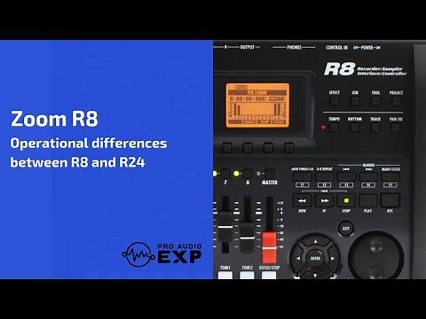 Zoom R8 Special Notes on Operation and Differences between the R8 and R24