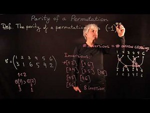 Lecture 28 Parity of a Permutation