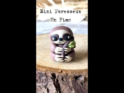 🦥 Créer un mini paresseux en pâte Fimo – Cute Sloth Polymer Clay Tutorial