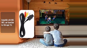AV Cable for N64/SNES/NGC, Composite Audio Video Cord Compatible with Nintendo 64/Gamecube/Super Nintendo TV Game, 1.8M/6FT