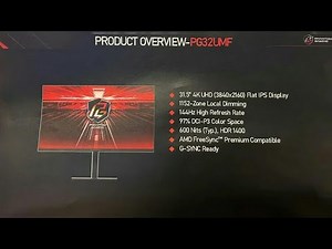 ASRock PG32UMF: New gaming monitor showcased with 4K, 144 Hz and 1,400 nit visuals
