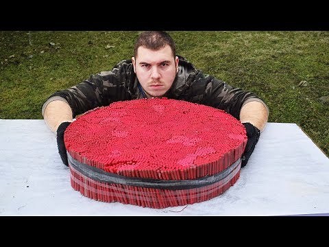 EXPERIMENT 50000 FIRECRACKERS SHOTS AT ONCE ( AMAZING )