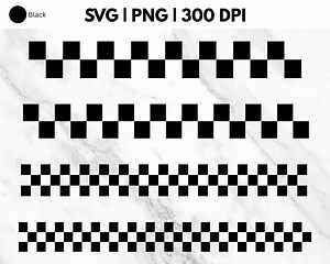 Checkerboard Borders SVG PNG | 32 Digital Borders | Checker Clipart for Cricut and Sublimation | Instant Download - Etsy