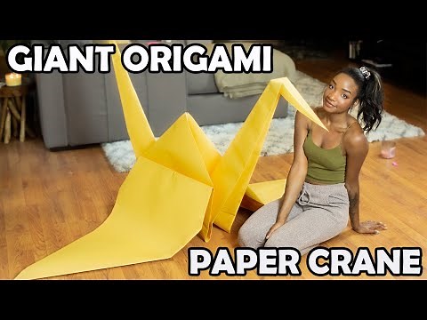 Kaybear - How to Make a Giant Origami Crane!
