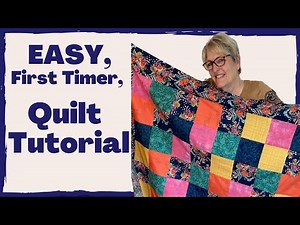 Easy To Make Beginner Quilt With Border & Color Matching/Pulling Lesson