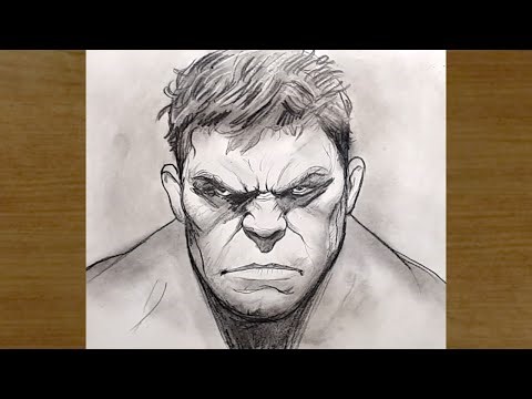 Hulk Portrait Drawing Tutorial | Beginner to Advanced