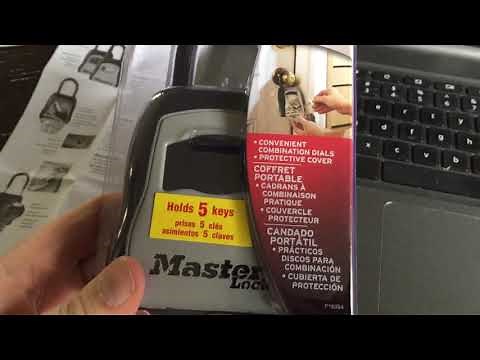 How to use Master Lock portable lock box and set your own combination