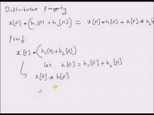 Distributive property of convolution