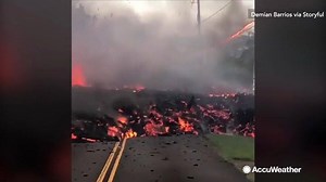19K views · 197 reactions | Hawaii's Kilauea volcano continues to wreak havoc as molten rock, toxic gas and steam are bursting through openings in the ground. | AccuWeather | Facebook
