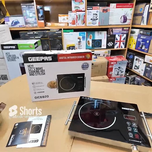 Geepas Digital Infrared Cooker GIC6920 Call or Whatsapp at 0310-0009020 Order Link: https://imports.pk/products/geepas-digital-infrared-cooker-gic6920 | Afridi Imports - Since 1993