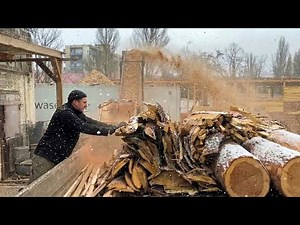 Professional Wood Processing in Freezing Weather