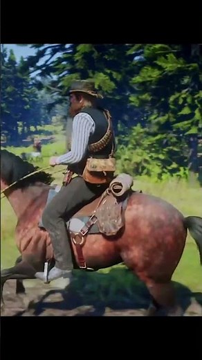 Morning Ride Through a Meadow | Relaxing Nature Sounds 🌼 #campingtent #campfire #rdr2