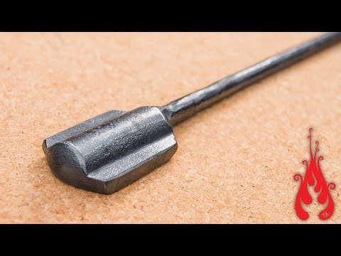 Blacksmithing - forging a power hammer flatter