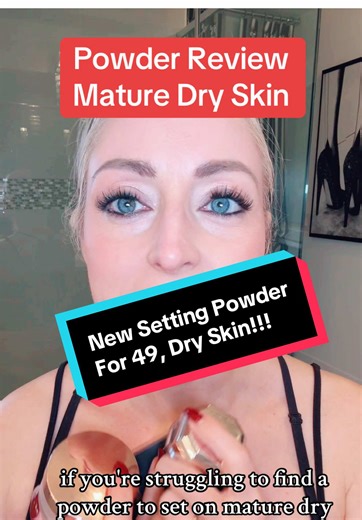 @Huda Beauty setting powder is excellent for my pale, 49 yr, dry skin!...