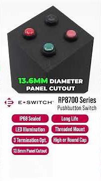 RP8700 Pushbutton Switch | E-Switch