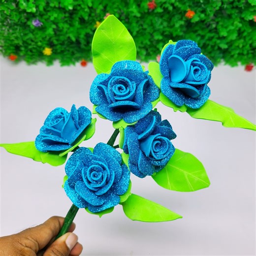 35K views · 2K reactions | How To Make Stick Roses FlowerStick RosesDIY Roses Stick Flower Making Tutorial Flower Crafts with EVA Foam Sheet #Stick_Flower #Roses #Stick_Roses | SmirchS | Facebook