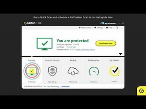 How to Run a Scan on Norton Protection for Viruses, Spyware, and Security Threat