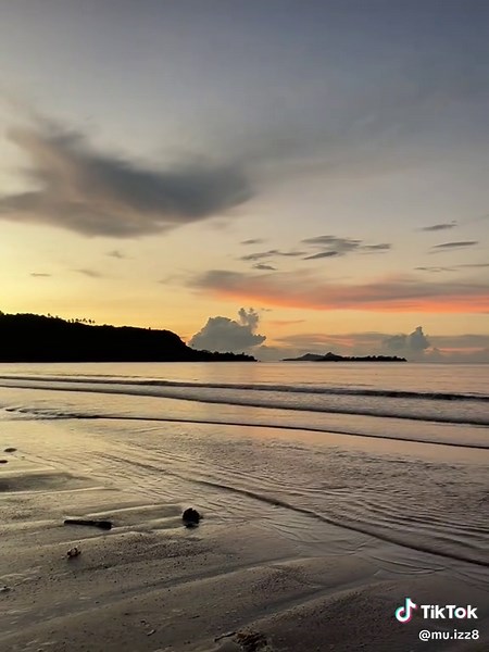 Beautiful Sunset Moments on a Sandy Beach