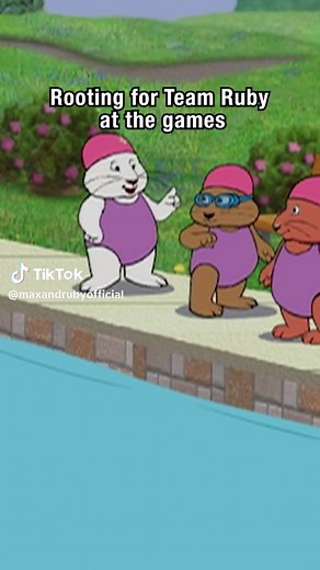 My kind of summer games. 🏊‍♀️ #MaxAndRuby | max and ruby