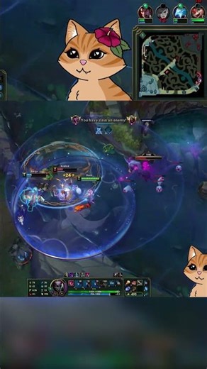 shaco support helping out lol #leagueoflegends