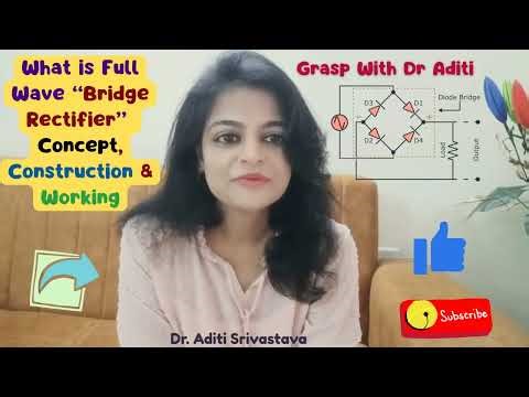 What is Bridge Rectifier | Concept Construction & Working | Full Wave Rectifier Grasp With Dr. Aditi