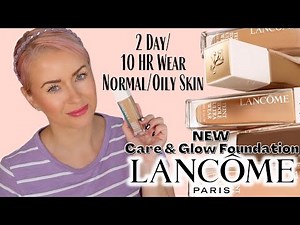 Lancome Teint Idole Ultra Wear CARE & GLOW Foundation Review + 2 Day 10 Hour Wear Test