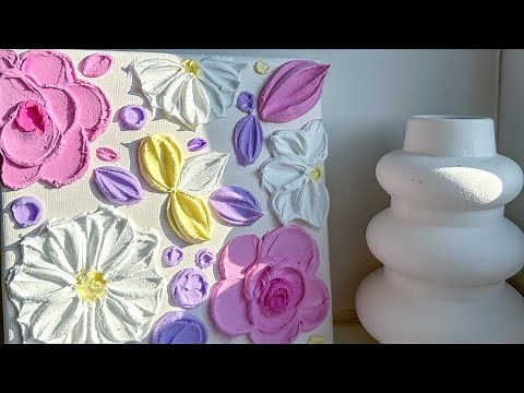 Modeling paste art | Step by step textured art tutorial