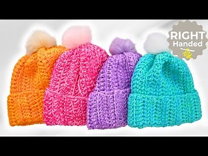 Learn to Make a Super EASY Crochet Hat for Beginners!