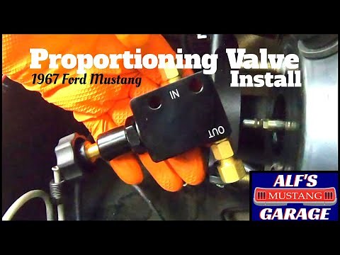 Installing proportioning valve & master cylinder - disc brake conversion - 1967 Ford Mustang