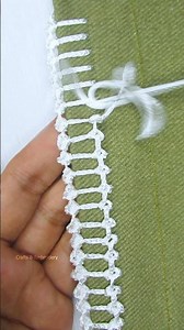 🔥 Handmade Easy Border Lace Embroidery 🪡 | Crafts & Embroidery Original 🌸 #viral #embroidery #shorts