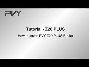 Tutorial | How to Install PVY Z20 PLUS E-bike
