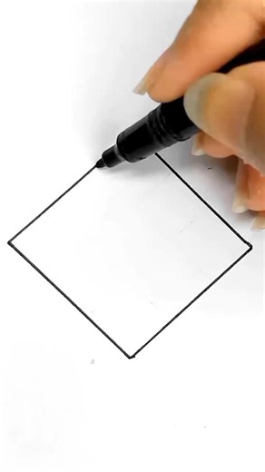 Geometrical Designs in Square Drawing Tutorial